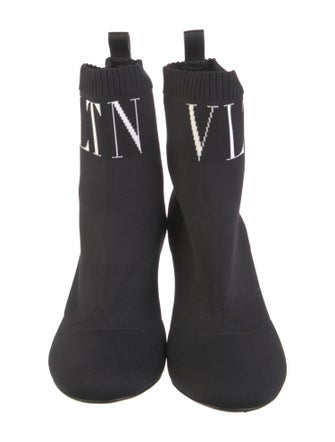 Valentino Rockstud Accents Sock Boots