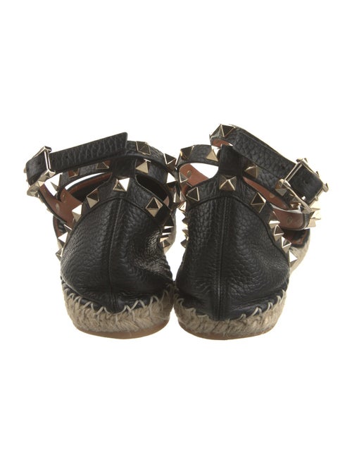 Valentino Rockstud Accents Leather D'Orsay Flats