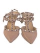 Valentino Rockstud Accents Leather T-Strap Pumps