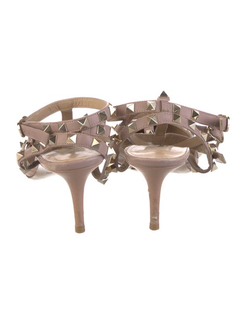 Valentino Rockstud Accents Leather T-Strap Pumps