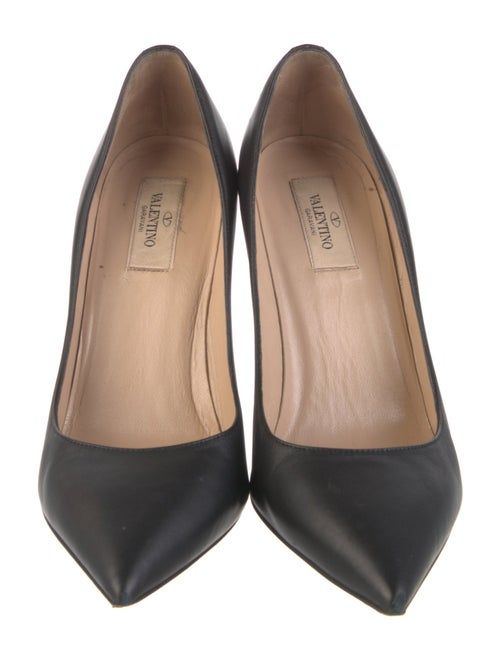 Valentino Rockstud Accents Leather Pumps