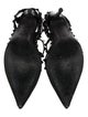 Valentino Rockstud Accents Leather T-Strap Pumps