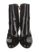 Valentino Rockstud Accents Patent Leather Chelsea Boots