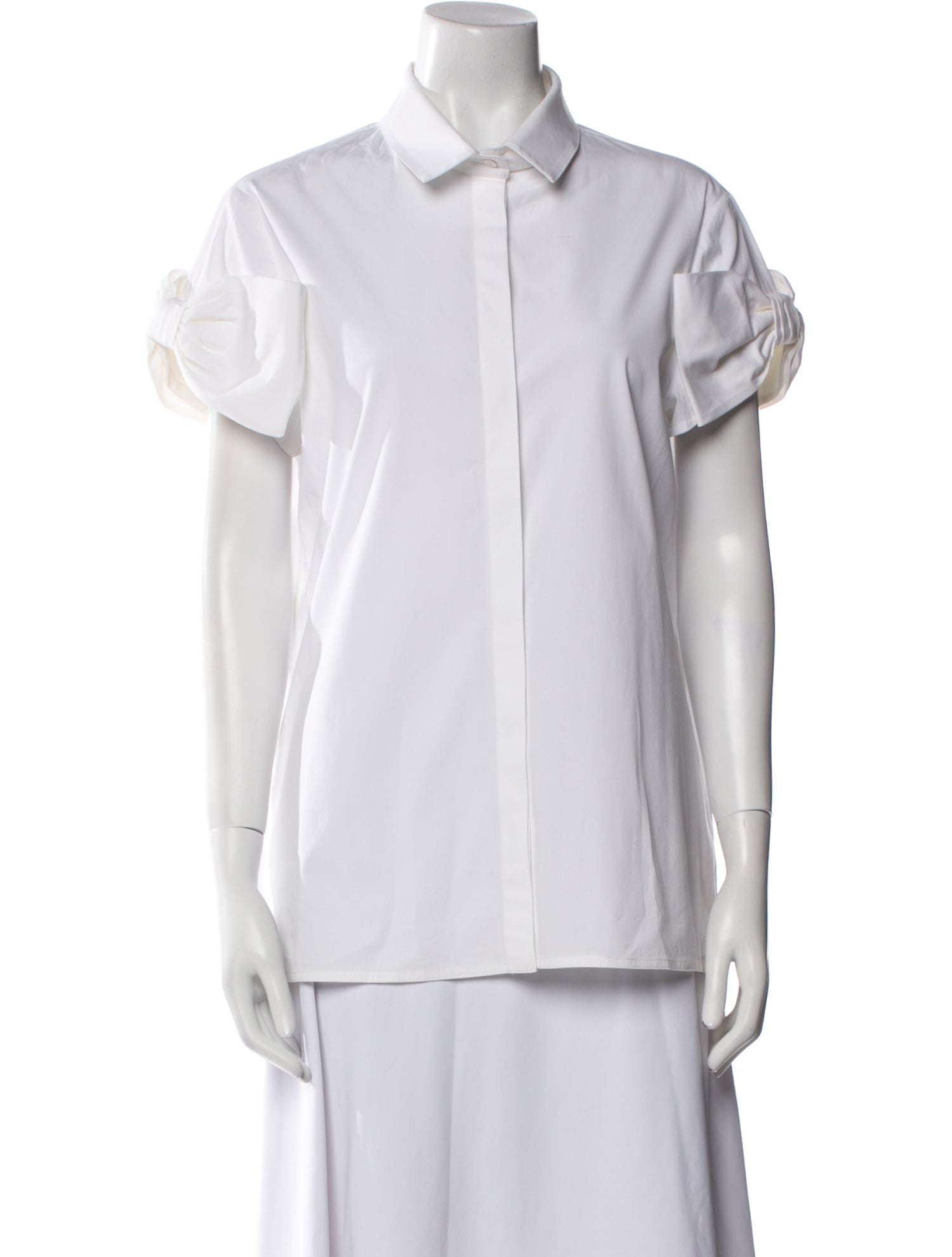 Valentino Short Sleeve Button-Up Top