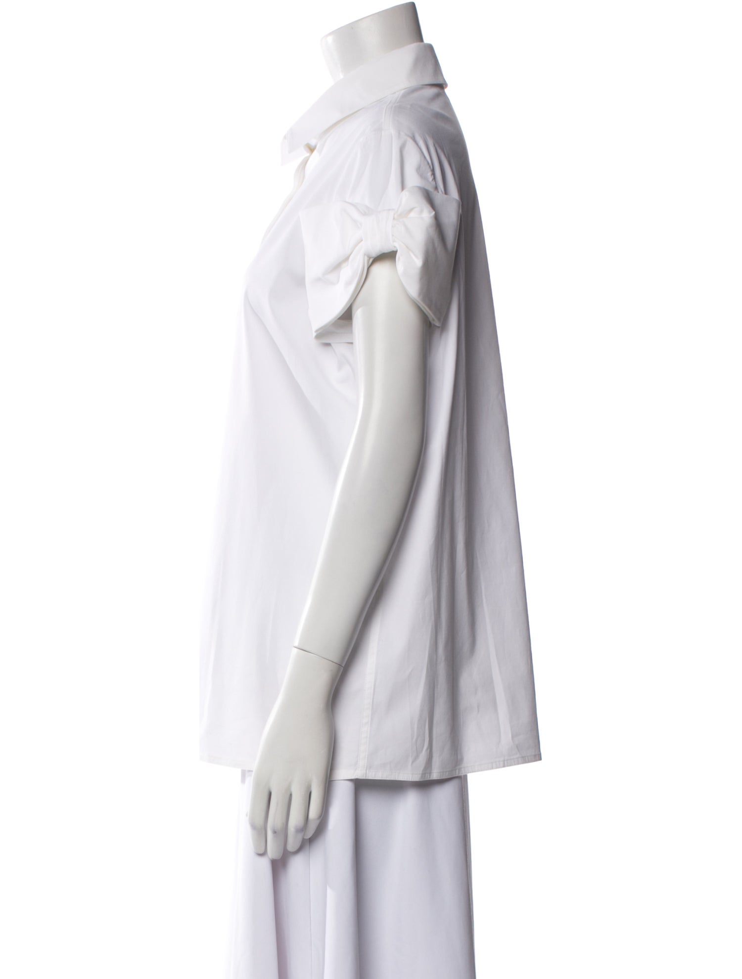 Valentino Short Sleeve Button-Up Top