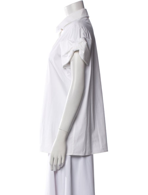 Valentino Short Sleeve Button-Up Top