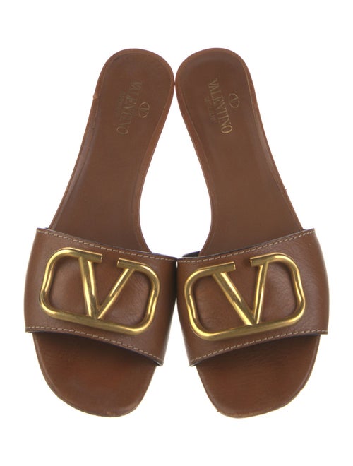 Valentino Leather Slides