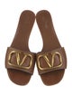 Valentino Leather Slides