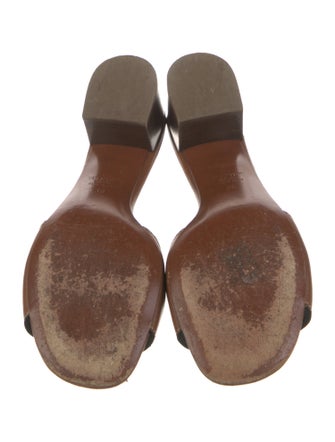 Valentino Leather Slides