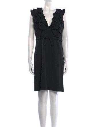 Valentino V-Neck Mini Dress