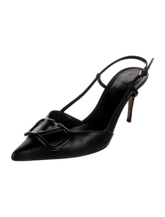 Valentino Leather Slingback Pumps