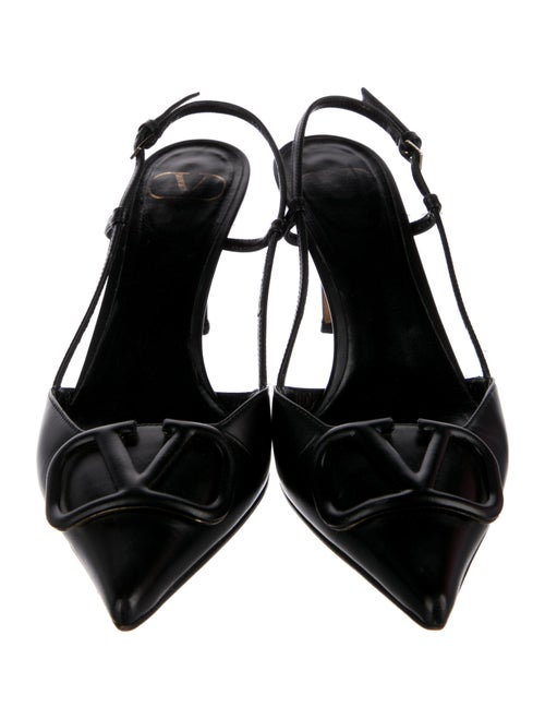 Valentino Leather Slingback Pumps