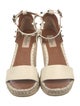 Valentino Rockstud Accents Leather Espadrilles