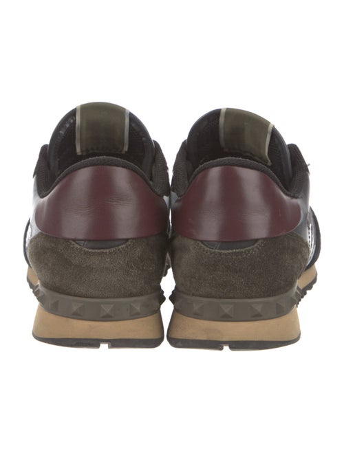 Valentino Rockstud Accents Suede Sneakers