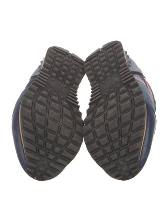 Valentino Rockstud Accents Leather Sneakers