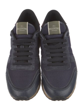 Valentino Rockstud Accents Mesh Sneakers