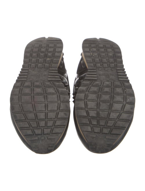 Valentino Rockstud Accents Leather Sneakers