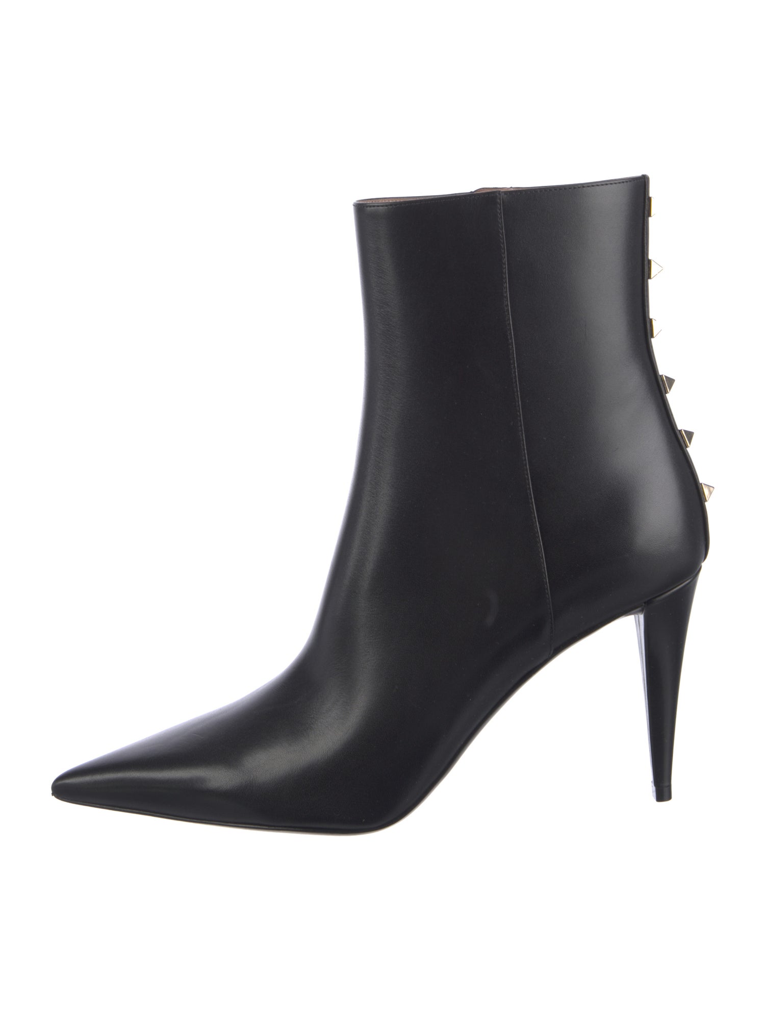 Valentino Rockstud Accents Leather Boots