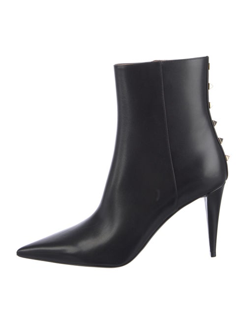 Valentino Rockstud Accents Leather Boots