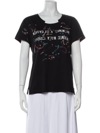Valentino Graphic Print Crew Neck T-Shirt