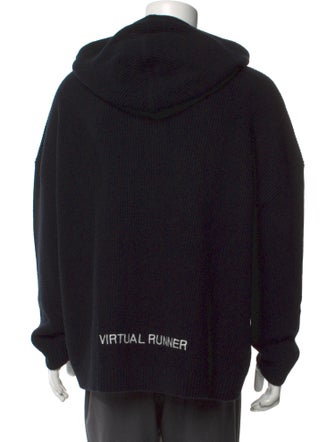 Valentino Virgin Wool Graphic Print Hoodie