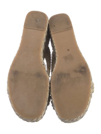 Valentino Rockstud Accents Leather Espadrilles
