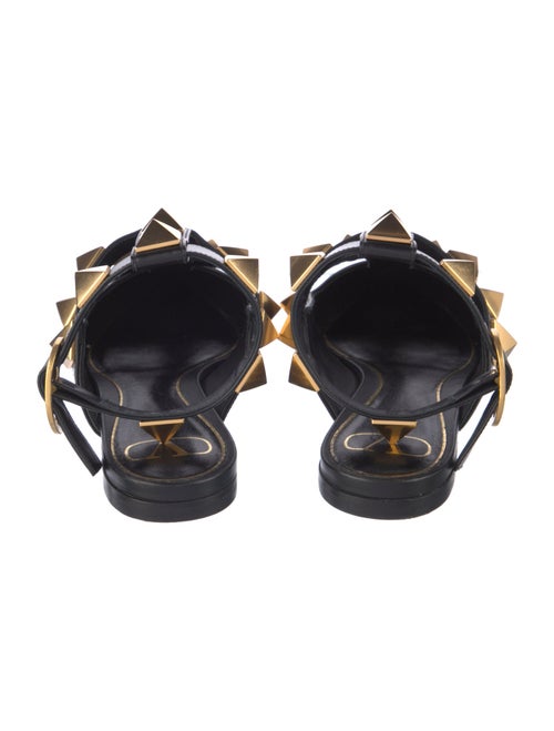 Valentino Rockstud Accents Leather Mules