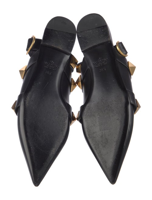Valentino Rockstud Accents Leather Mules