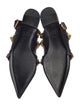 Valentino Rockstud Accents Leather Mules