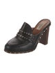 Valentino Rockstud Accents Leather Mules
