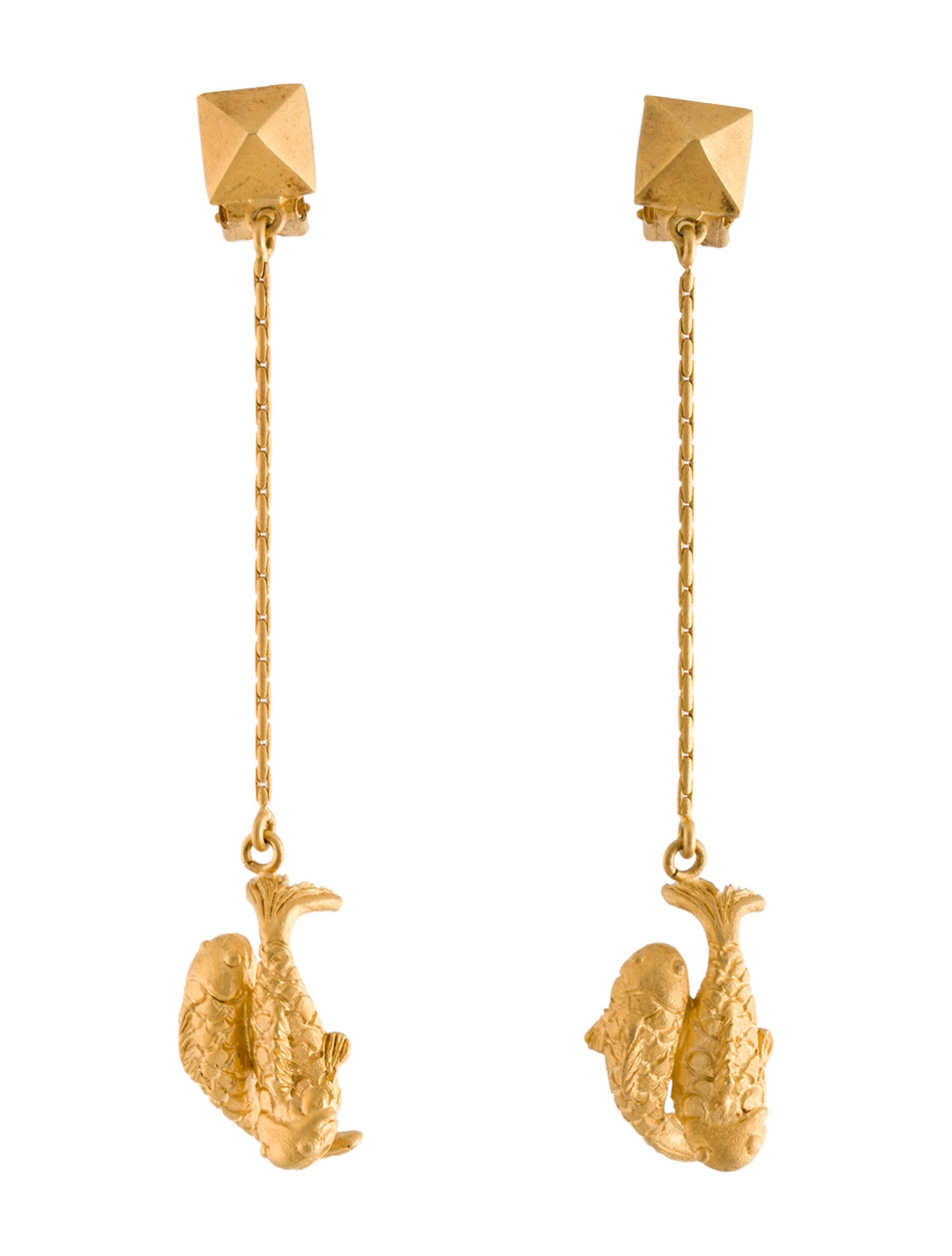 Valentino Zodiac Pisces Clip-On Drop Earrings