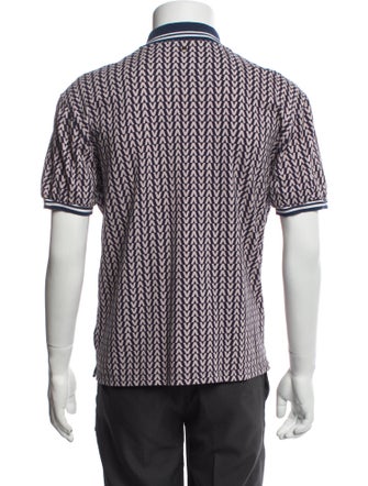 Valentino Printed Crew Neck Polo Shirt
