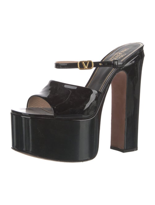Valentino Patent Leather Slides