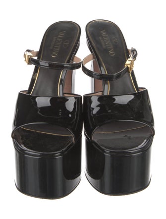 Valentino Patent Leather Slides