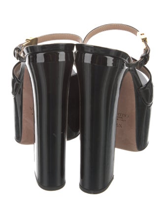 Valentino Patent Leather Slides
