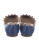 Valentino Rockstud Accents Leather Ballet Flats