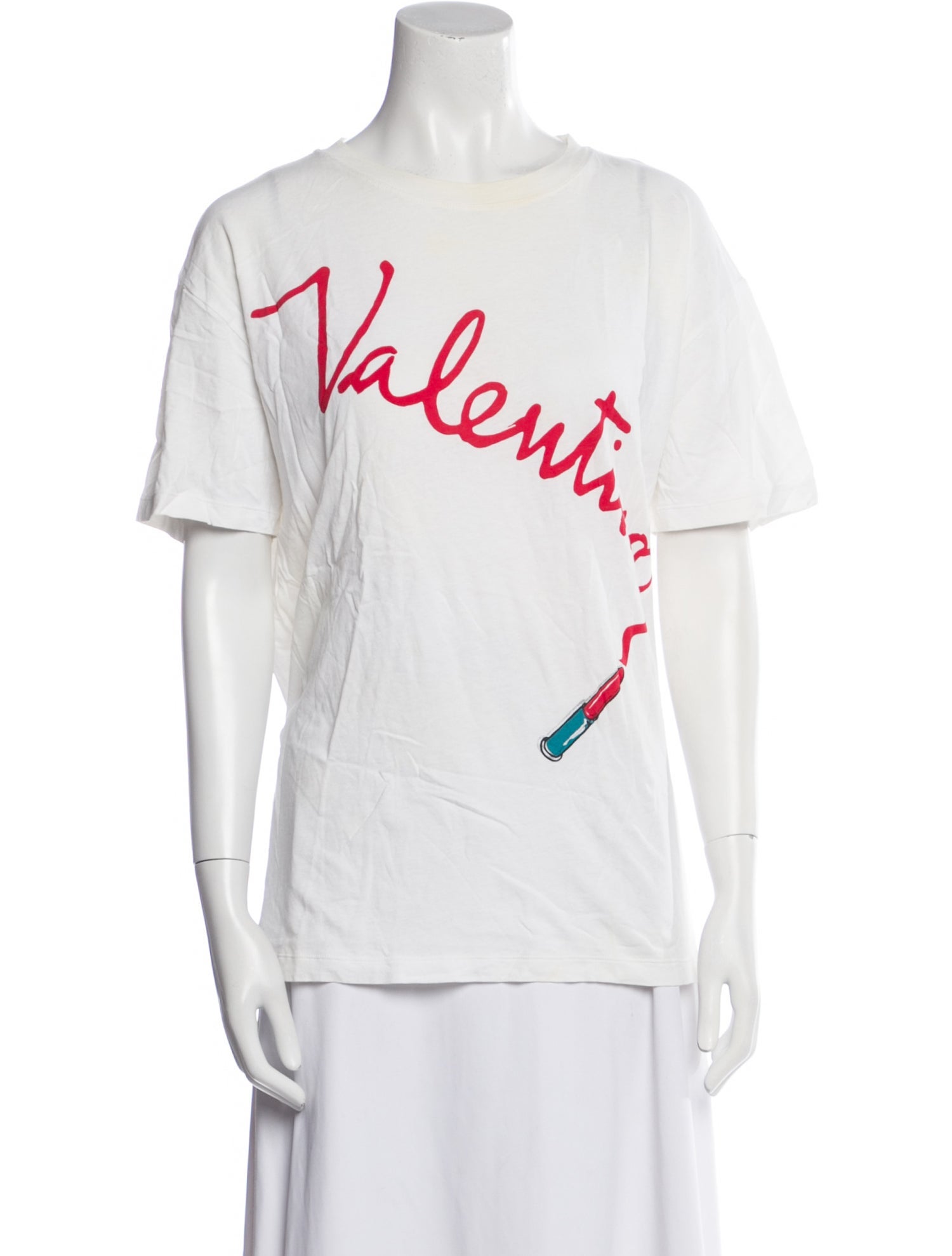 Valentino Graphic Print Crew Neck T-Shirt