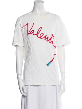 Valentino Graphic Print Crew Neck T-Shirt
