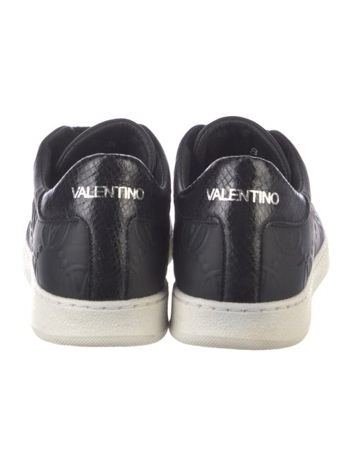 Valentino Rockstud Accents Leather Sneakers