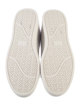 Valentino Leather Patterned Sneakers