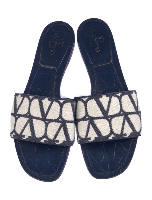 Valentino Animal Print Slides