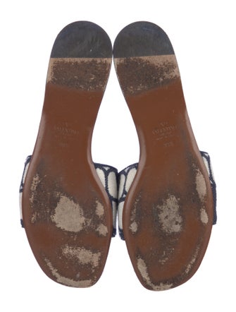 Valentino Animal Print Slides