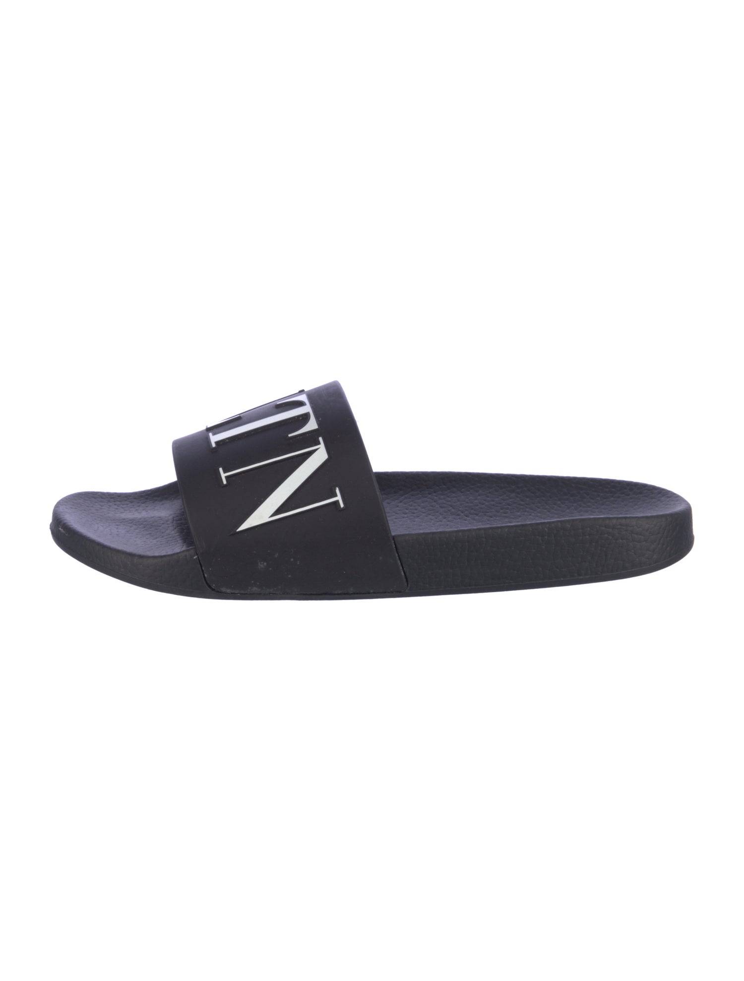 Valentino Rubber Graphic Print Slides