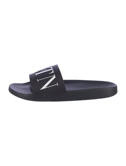 Valentino Rubber Graphic Print Slides