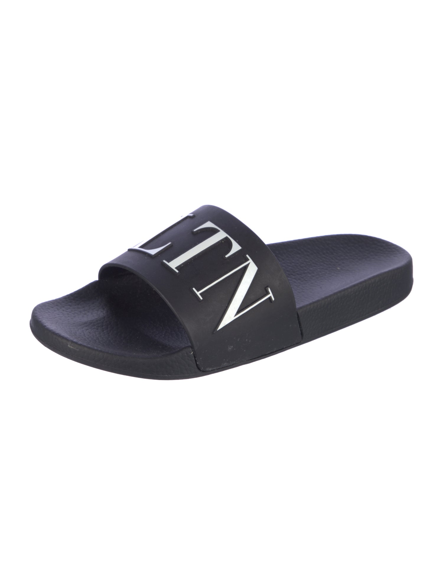 Valentino Rubber Graphic Print Slides