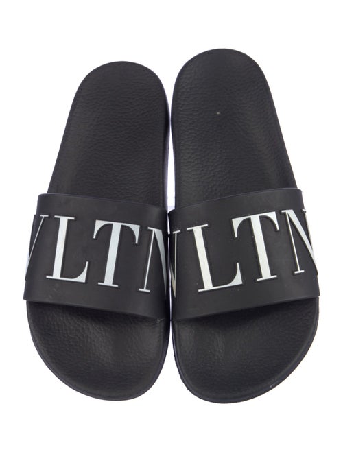 Valentino Rubber Graphic Print Slides