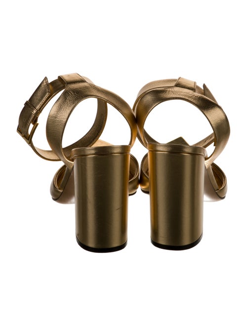 Valentino Leather Studded Accents Sandals