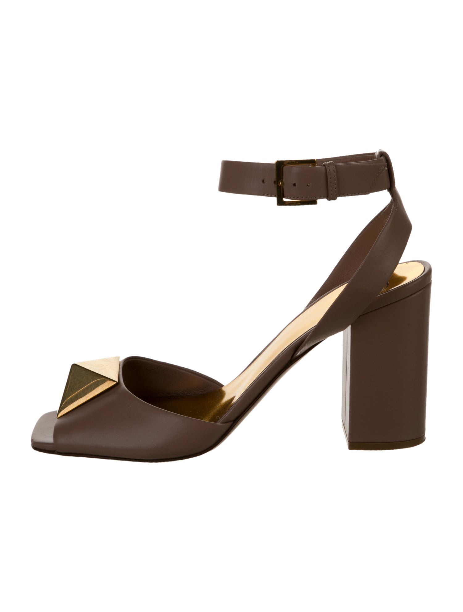 Valentino Rockstud Accents Leather Sandals