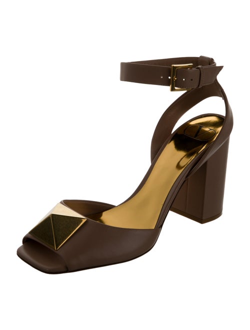 Valentino Rockstud Accents Leather Sandals