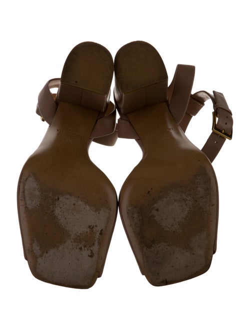 Valentino Rockstud Accents Leather Sandals